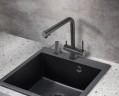 Смеситель для кухни Milacio Ultra MCU.558.TB Total Black нержавеющая сталь