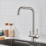 Смеситель для кухни Shevanik S528L цвет Сатин