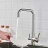 Смеситель для кухни Shevanik S528L цвет Сатин