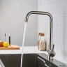 Смеситель для кухни Shevanik S528L цвет Сатин