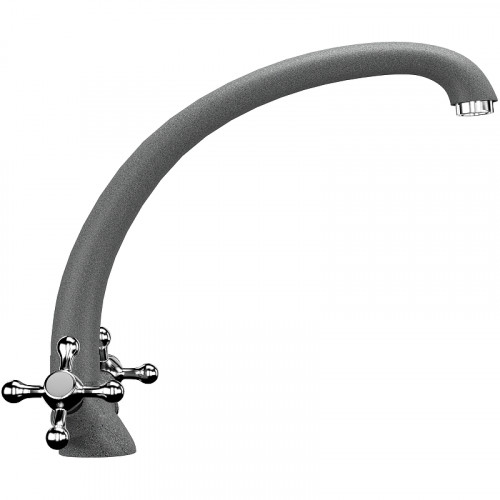 Смеситель для кухни Ulgran Classic U-013-309 Темно-серый латунь