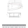 Акриловая ванна Vayer Boomerang 170x90 L Гл000009592 без гидромассажа