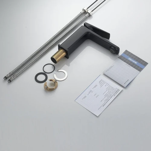 Смеситель для раковины Shevanik S8901H-1 цвет Черный