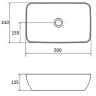 Раковина-чаша Ravak Uni Slim 50 XJX01150001 Белая фаянс накладная