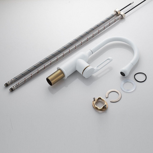 Смеситель для раковины Raffine F101C цвет Белый