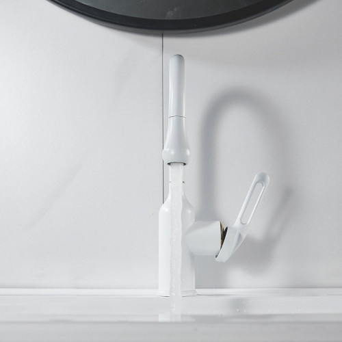 Смеситель для раковины Raffine F101C цвет Белый