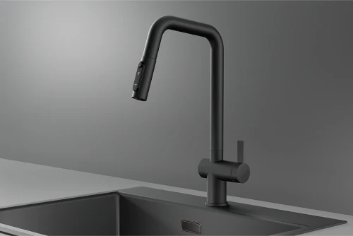 Смеситель для кухни Granula Kitchen Space 7273 цвет Черный матовый