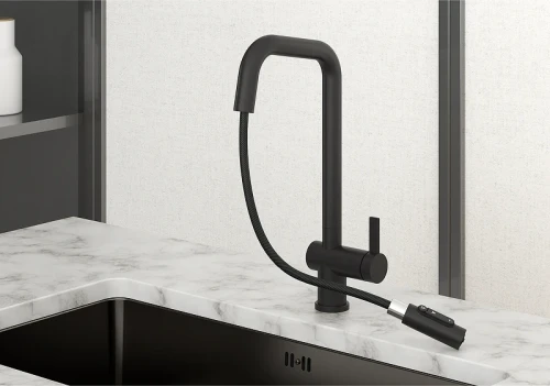 Смеситель для кухни Granula Kitchen Space 7273 цвет Черный матовый