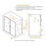 Душевой уголок RGW Passage 180x100 410874180-11 профиль цвет Хром стекло прозрачное