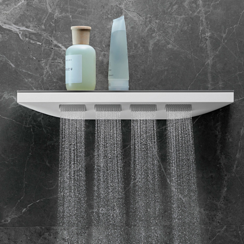 Боковой душ Hansgrohe Rainfinity 26243000 с полкой Хром латунь на стену