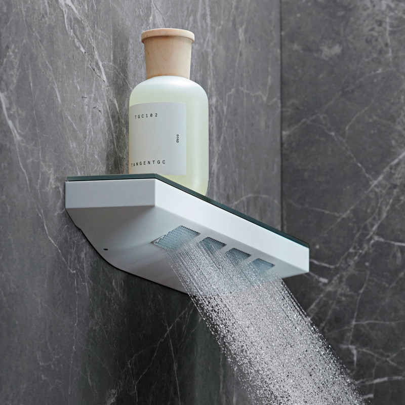 Боковой душ Hansgrohe Rainfinity 26243000 с полкой Хром латунь на стену