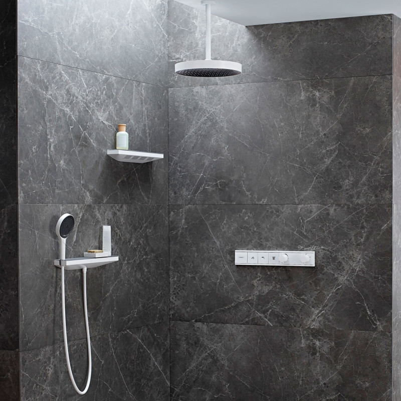 Боковой душ Hansgrohe Rainfinity 26243000 с полкой Хром латунь на стену