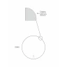 Зеркало Reflection Hoop D645 RF4310HO с подсветкой с бесконтактным выключателем и диммером стекло