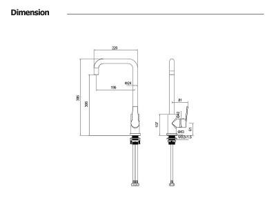 Смеситель для кухни Aquatek Лугано AQ1781BGM цвет Оружейная сталь