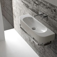 Раковина Globo Forty3 70 SCT70.BI*0 Белая фарфор подвесная