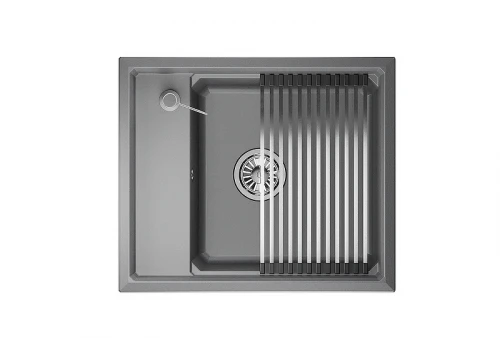 Кухонная мойка Granula Kitchen Space 60 6004 цвет Алюминиум