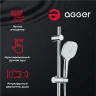 Душевая система Agger Marine A0595000 Хром латунь на стену