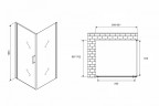 Душевой уголок Abber Sonnenstrand 60x70 AG04060-S70 профиль Хром стекло прозрачное
