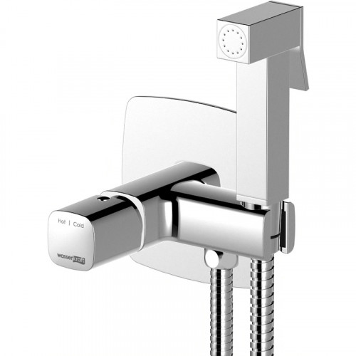 Гигиенический душ со смесителем WasserKRAFT Naab 8638 Хром латунь встраиваемый