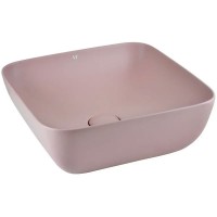Раковина-чаша AeT Elite Square 42 L602T0R0V0142 Розовая матовая фаянс накладная