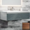 Тумба с раковиной SanVit Авеню-1 120 kavenu1120 с фактурой под дерево подвесная Зебрано МДФ / ЛДСП