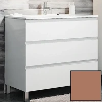Тумба с раковиной SanVit Авеню-3 120 kavenu3120 в цвете Ral Капучино МДФ / ЛДСП