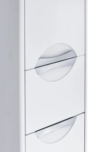 Шкаф пенал Aquaton Сильва 32 R 1A215603SIW7R подвесной с бельевой корзиной Дуб полярный МДФ / ЛДСП