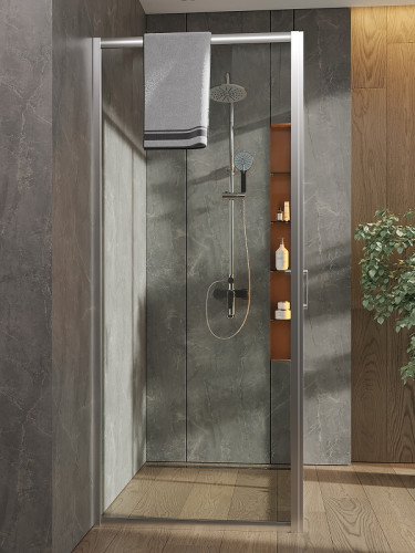 Душевой уголок Orange 120x80 E23-12080TCR профиль Хром стекло прозрачное