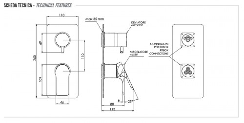 Смеситель для душа Remer Infinity I93KBXV цвет Сталь