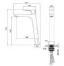 Смеситель для раковины Wonzon & Woghand Forza WW-239031-CR цвет Хром