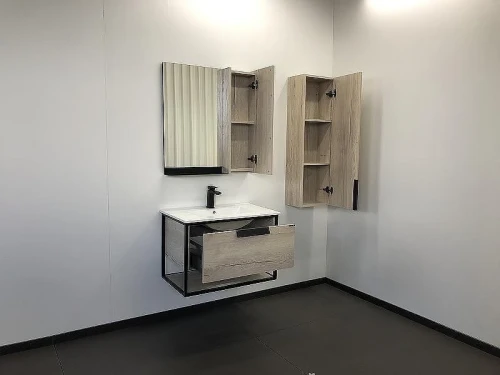 Зеркало со шкафом Comforty Бонн 75 00-00001950 Дуб дымчатый