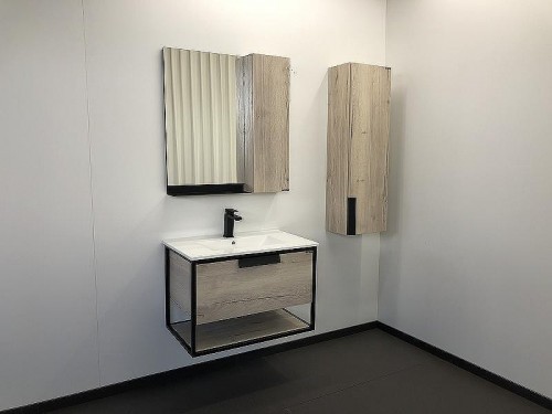 Зеркало со шкафом Comforty Бонн 75 00-00001950 Дуб дымчатый