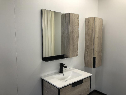 Зеркало со шкафом Comforty Бонн 75 00-00001950 Дуб дымчатый