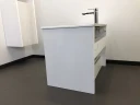 Тумба с раковиной Comforty Женева 75 00004137097 подвесная Дуб белый МДФ / ЛДСП