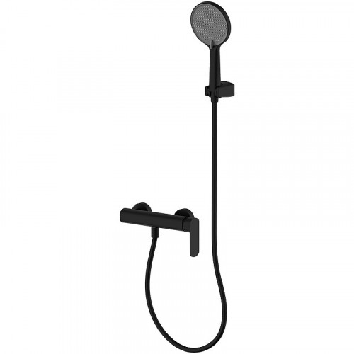 Смеситель для душа AQUAme Monza AQM6313MB Черный матовый латунь на стену