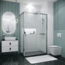 Душевой уголок Grossman Style 100х90 120.K33.05.1090.10.00 профиль Хром стекло прозрачное