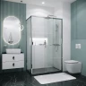 Душевой уголок Grossman Style 100х90 120.K33.05.1090.10.00 профиль Хром стекло прозрачное