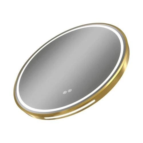 Зеркало Maretti Elena 80 EA1480R21EL с подсветкой цвет Золото с сенсорным выключателем с подогревом и диммером