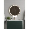 Зеркало Maretti Elena 80 EA1480R21EL с подсветкой цвет Золото с сенсорным выключателем с подогревом и диммером