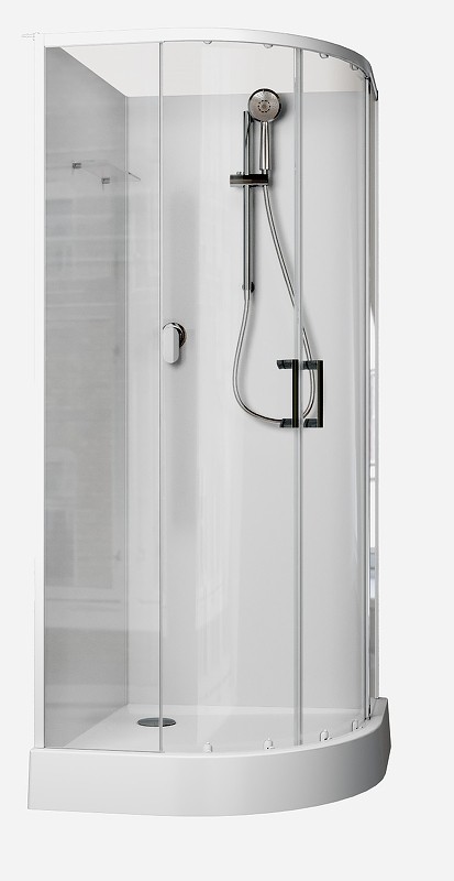 Душевая кабина Aquanet Passion EVO R White 90х90 267252 без гидромассажа