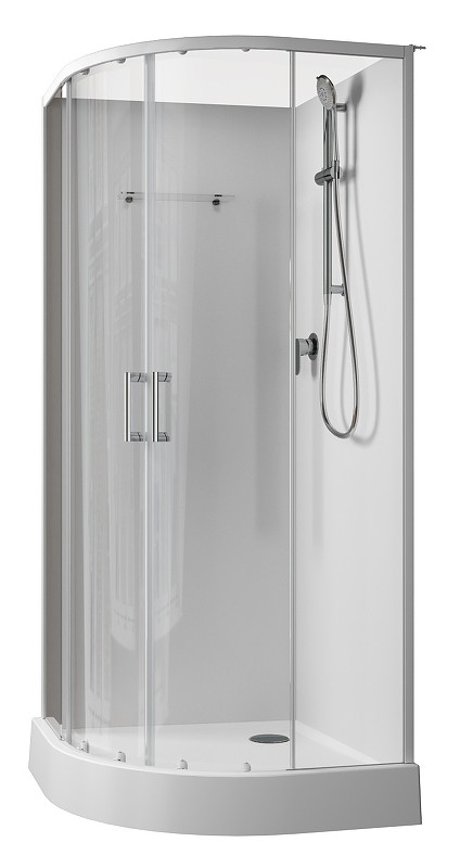 Душевая кабина Aquanet Passion EVO R White 90х90 267252 без гидромассажа