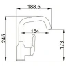 Смеситель для раковины Haiba HB10825-5 Золото матовое