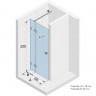 Душевая дверь Riho SZ Scandic NXT X104 118 L G001141120 (GX00592C1) профиль Хром стекло прозрачное