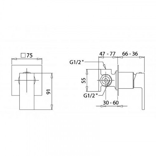 Смеситель для душа Migliore Kvant Gold 25400 Золото латунь встраиваемый