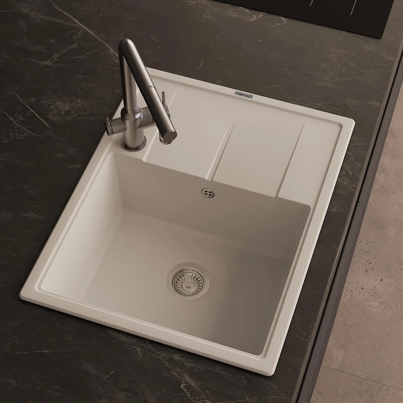 Кухонная мойка Abber Quarz 65 AQ2903W цвет Белый