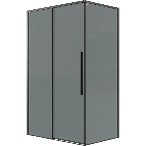 Душевой уголок Grossman Galaxy 100х80 120.K33.01.1080.21.10 профиль Черный матовый стекло тонированное