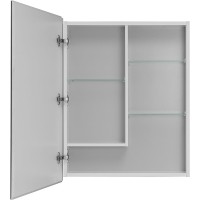 Зеркальный шкаф Aquaton Лондри 60 1A278502LH010 Белый глянцевый МДФ / ЛДСП, стекло