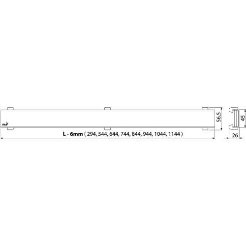 Решетка для душевого лотка Alcaplast Design-650Antic Бронза