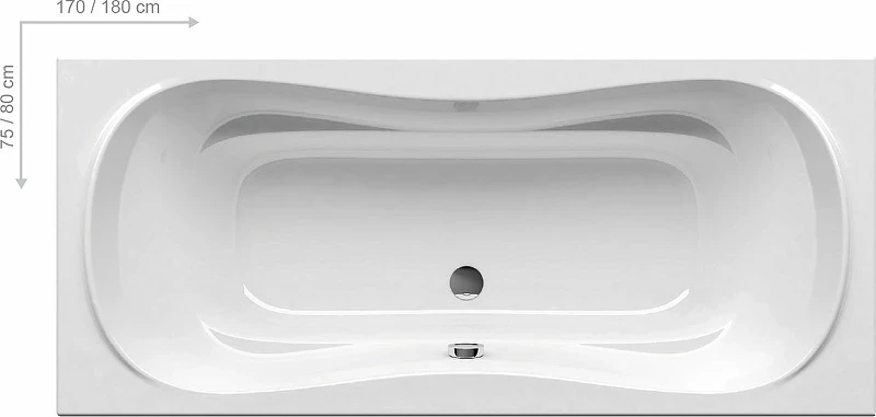 Акриловая ванна Ravak Campanula II 170x75 CA21000000 без гидромассажа