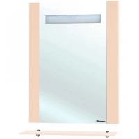 Зеркало Bellezza Берта 60 4610709050075 с подсветкой Бежевое МДФ / ЛДСП, стекло